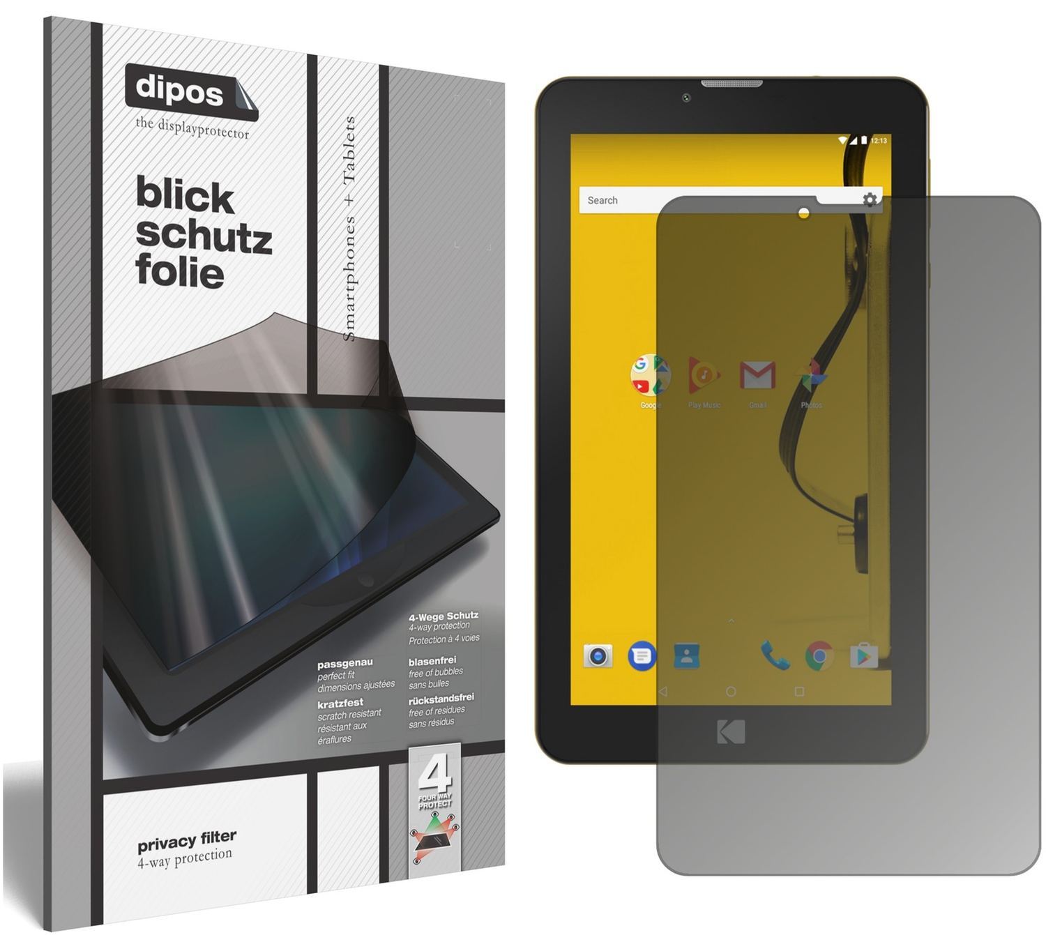 Blickschutzfolie für Archos Kodak Tablet 7 Zoll ma (1)