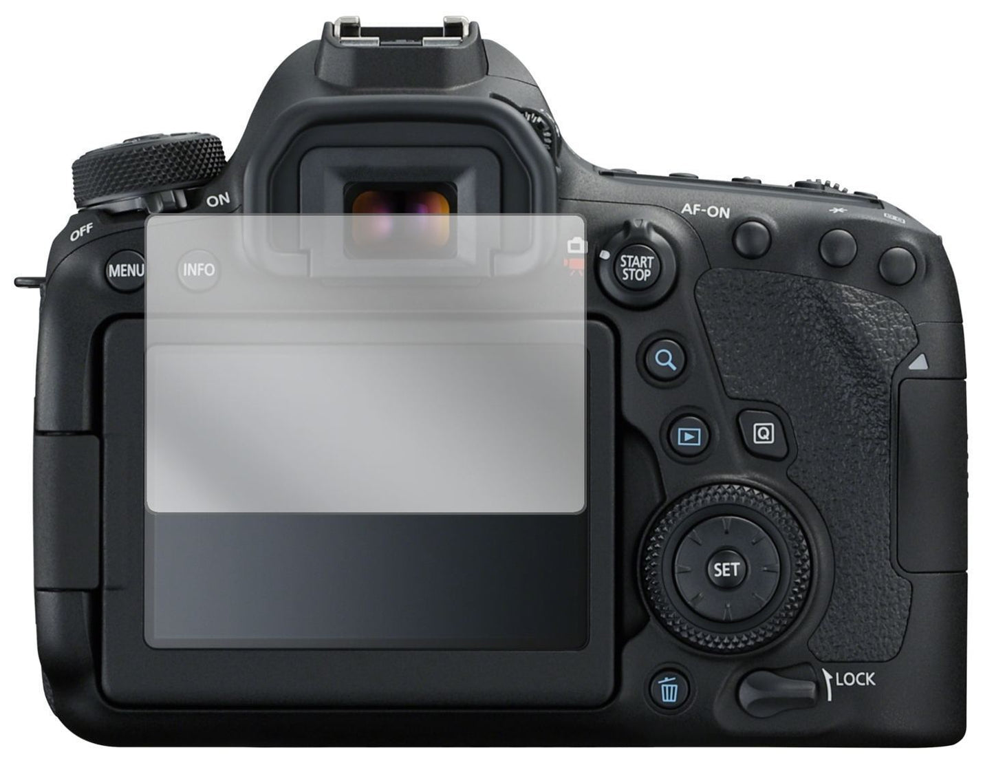 6x Schutzfolie klar für Canon EOS 6D Mark II Displ (2)