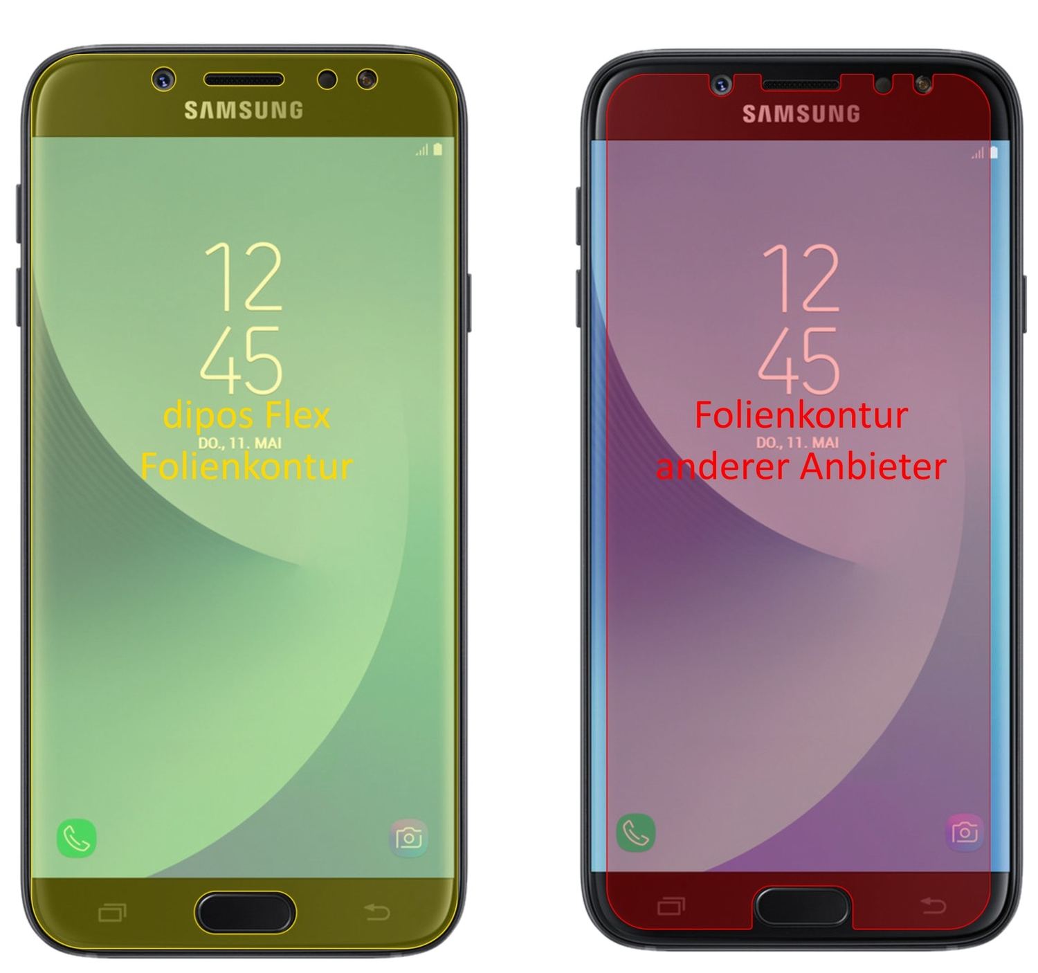 3x 3D Full Cover Schutzfolie für Samsung Galaxy J7 (2)