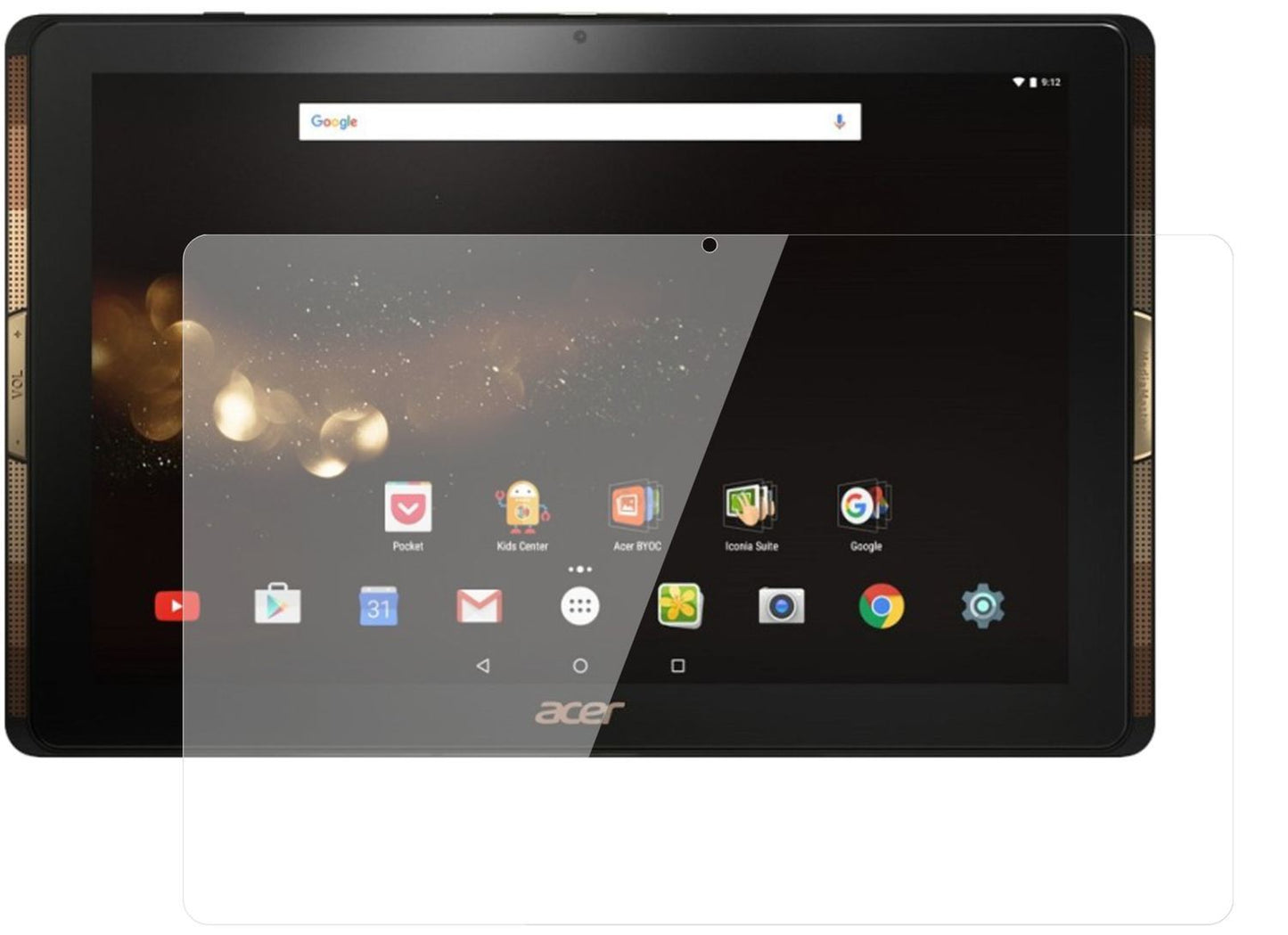 2x 9H Schutzfolie für Acer Iconia Tab 10 A3-A40 Pa (1)