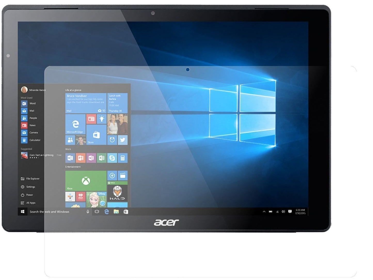 2x 9H Schutzfolie matt für Acer Switch Alpha 12 Pa (1)