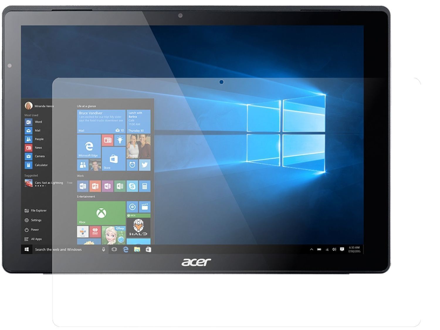 2x 9H Schutzfolie matt für Acer Switch Alpha 12 Pa (1)