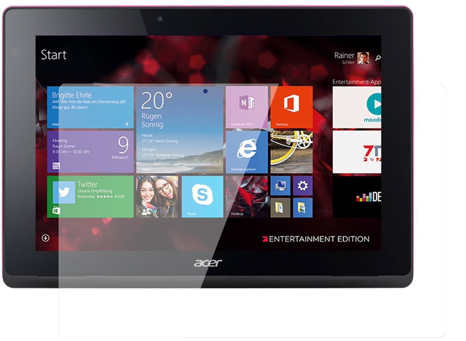 2x 9H Schutzfolie für Acer Aspire Switch 10 E Pro7 (1)
