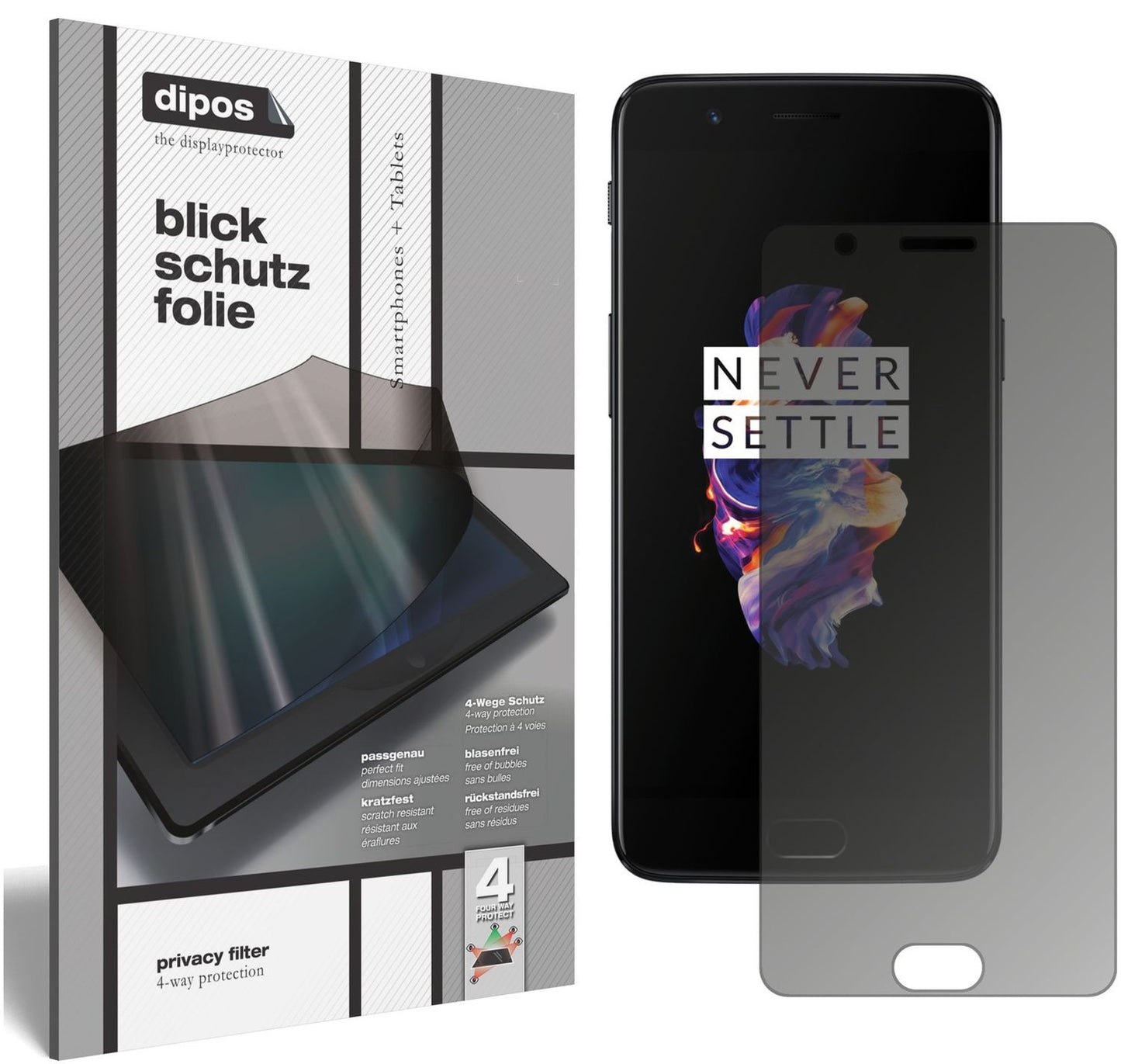 Blickschutzfolie für OnePlus 5 matt Schutzfolie Pr (1)