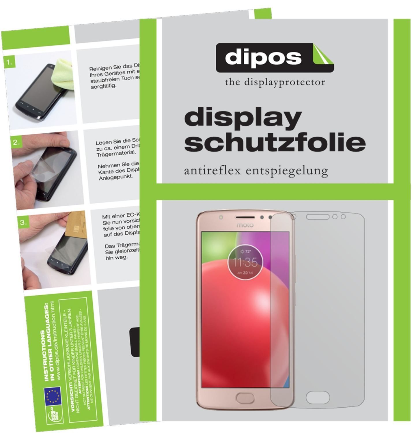 6x Schutzfolie matt für Lenovo Moto E4 Display-Sch (1)