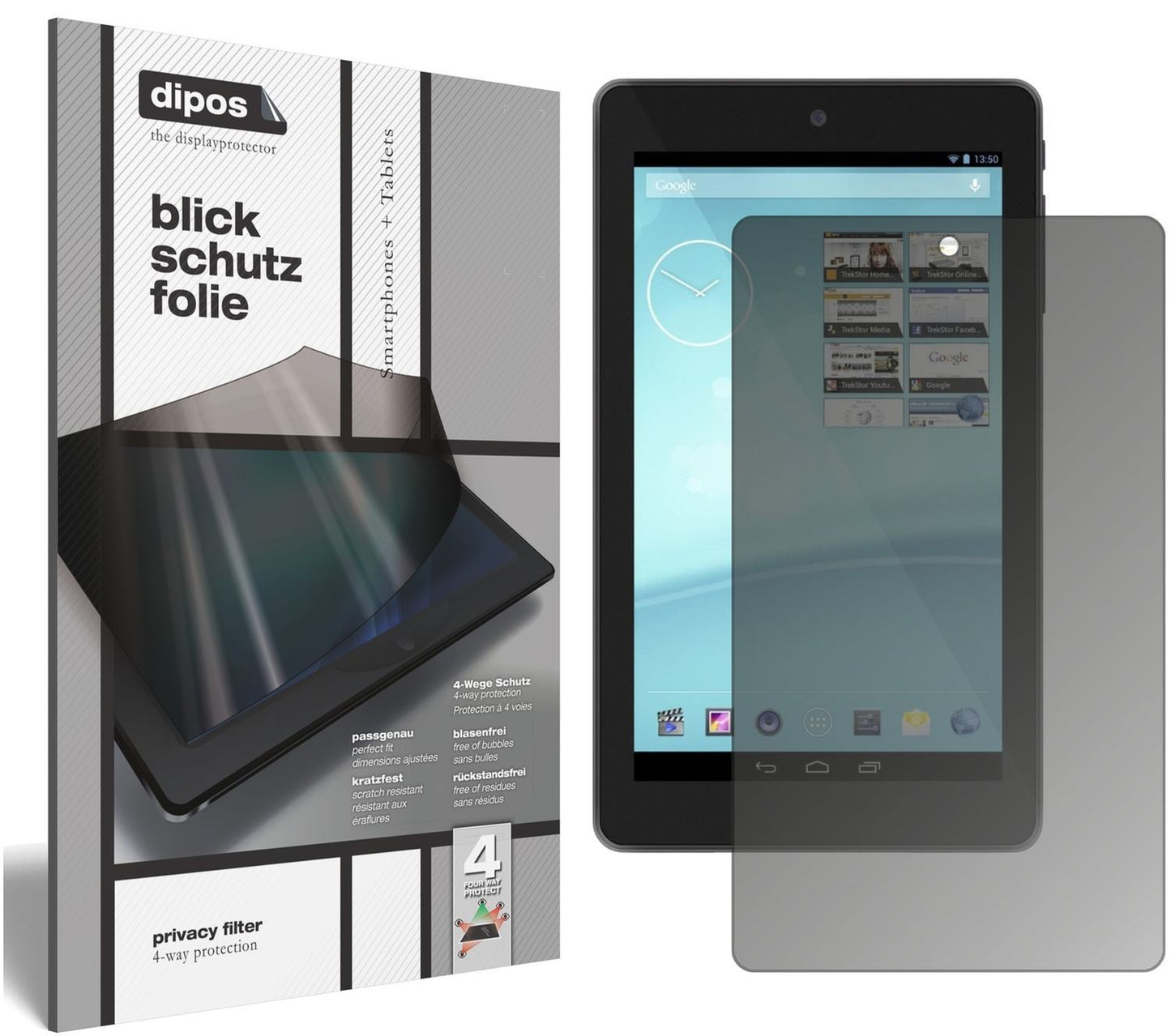 Blickschutzfolie für Trekstor Surftab breeze 7.0 q (1)