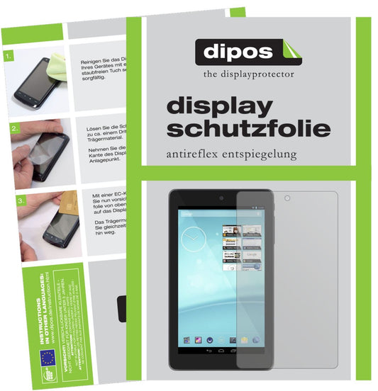 2x Schutzfolie matt für Trekstor Surftab breeze 7. (1)