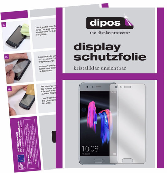 2x Schutzfolie klar für Huawei Honor 9 Display-Sch (1)