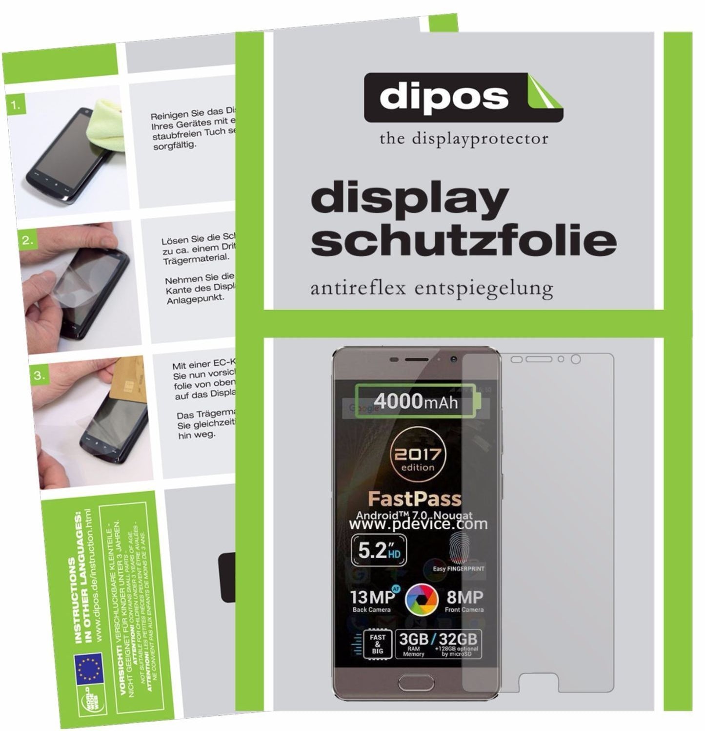 2x Schutzfolie matt für Allview P9 Energy Lite 201 (1)