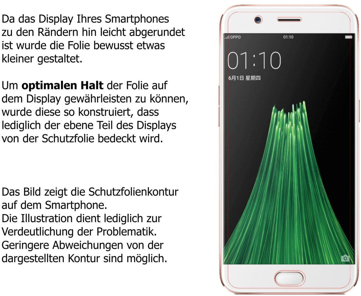 Blickschutzfolie für Oppo R11 Plus matt Schutzfoli (5)
