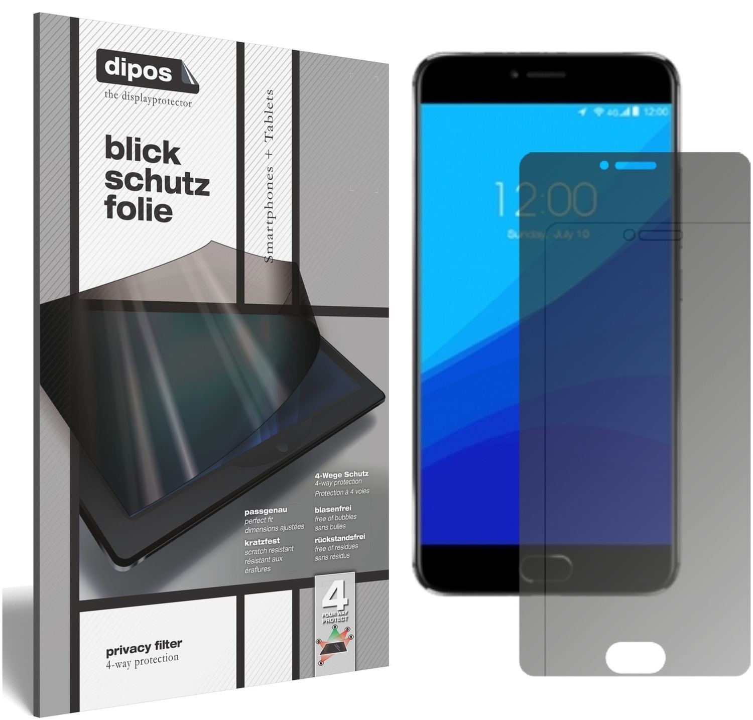 Blickschutzfolie für Umidigi Z1 matt Schutzfolie P (1)