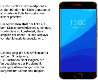 Blickschutzfolie für Umidigi Z1 matt Schutzfolie P (5)