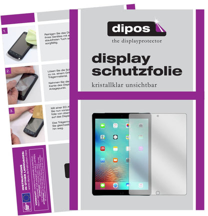 2x Schutzfolie klar für Apple iPad Pro 12,9 Zoll D (1)