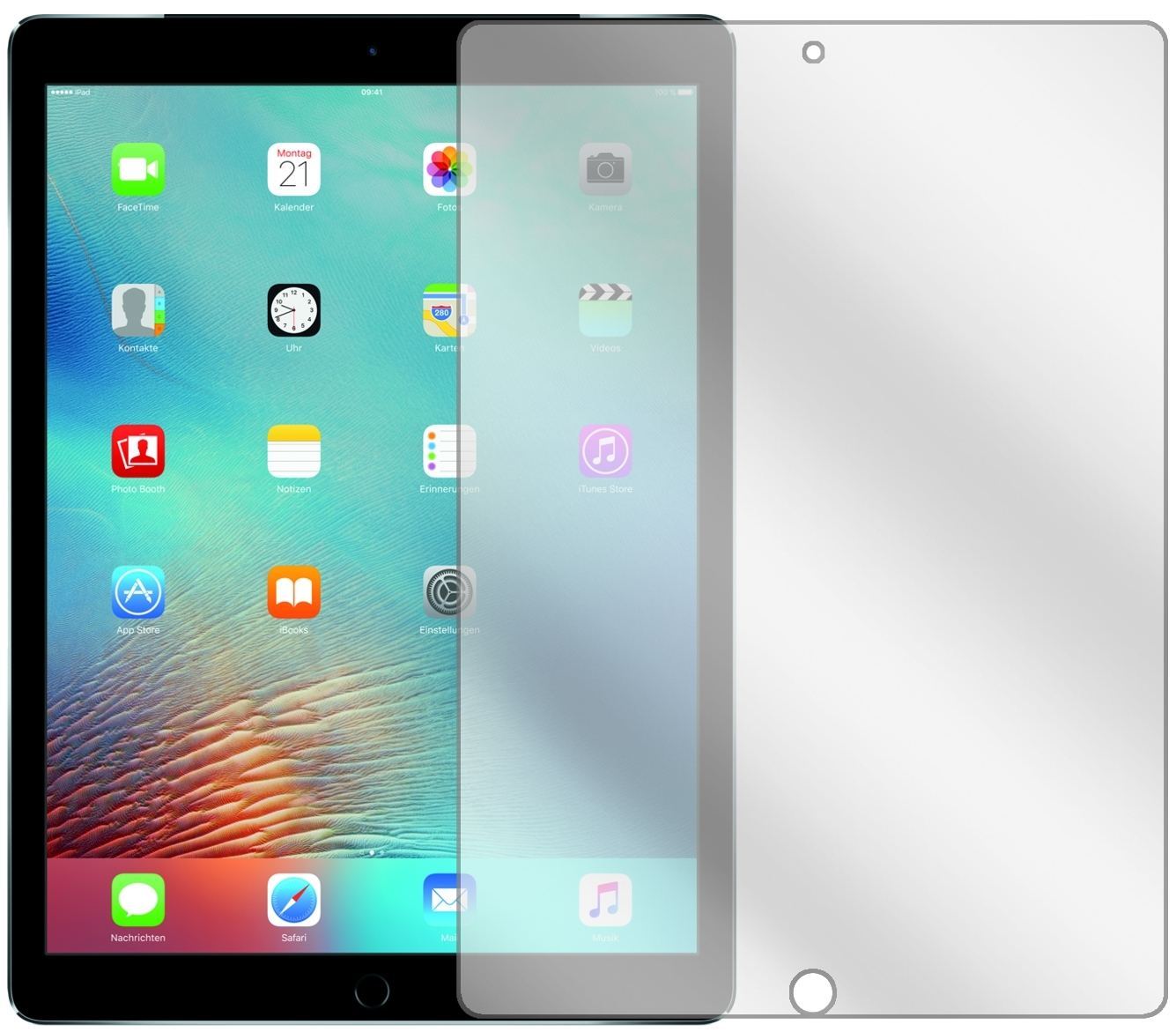 2x Schutzfolie klar für Apple iPad Pro 12,9 Zoll D (2)