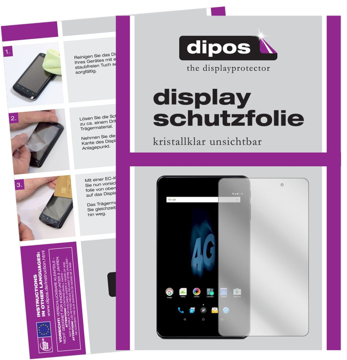 2x Schutzfolie klar für Allview Viva H802 LTE Disp (1)
