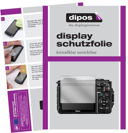 6x Schutzfolie klar für Nikon Coolpix W300 Display (1)