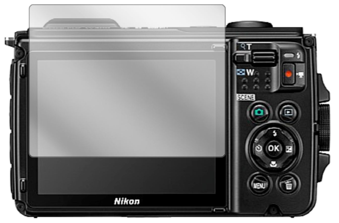 6x Schutzfolie klar für Nikon Coolpix W300 Display (2)