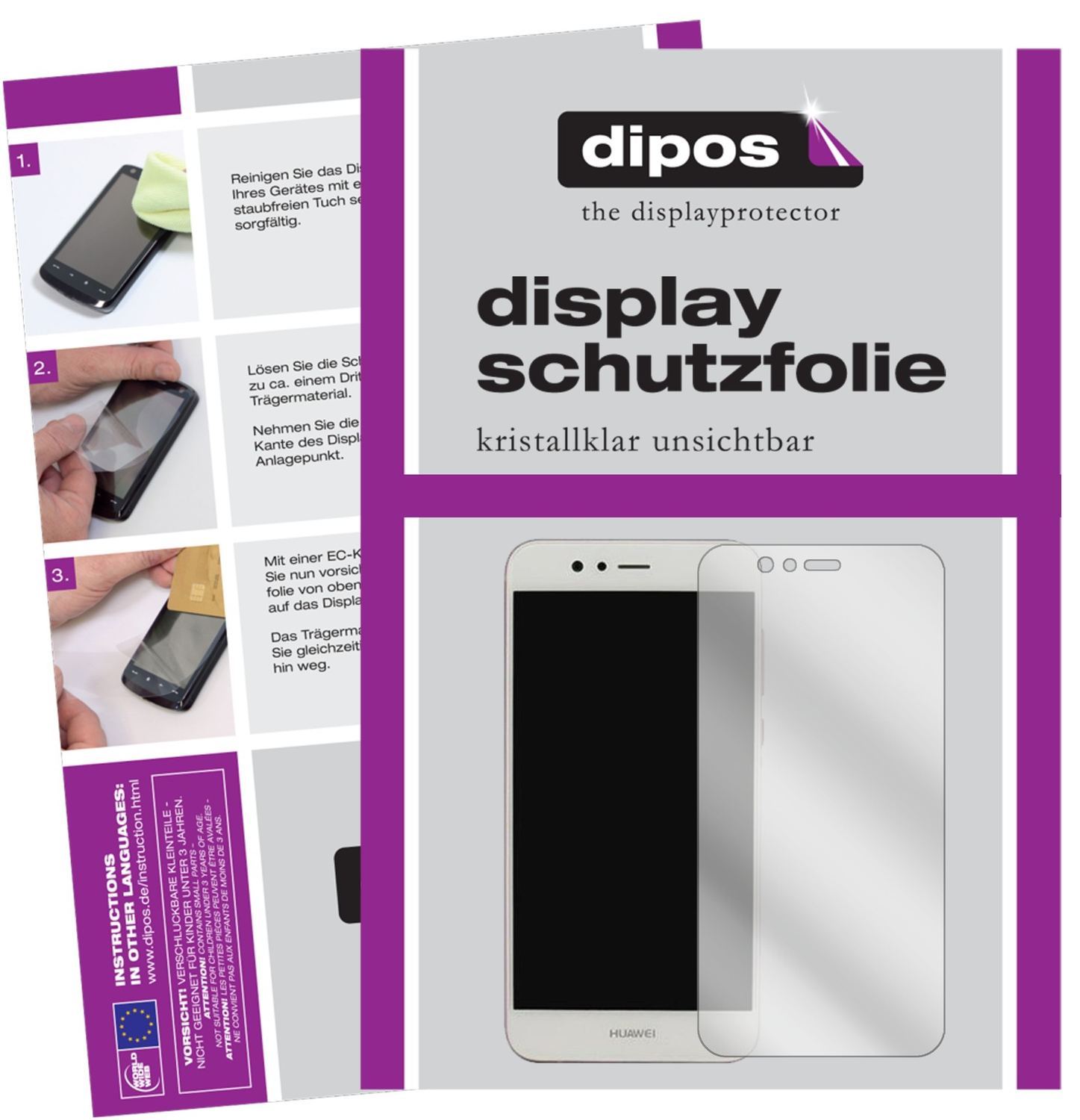 2x Schutzfolie klar für Huawei Nova 2 Plus Display (1)