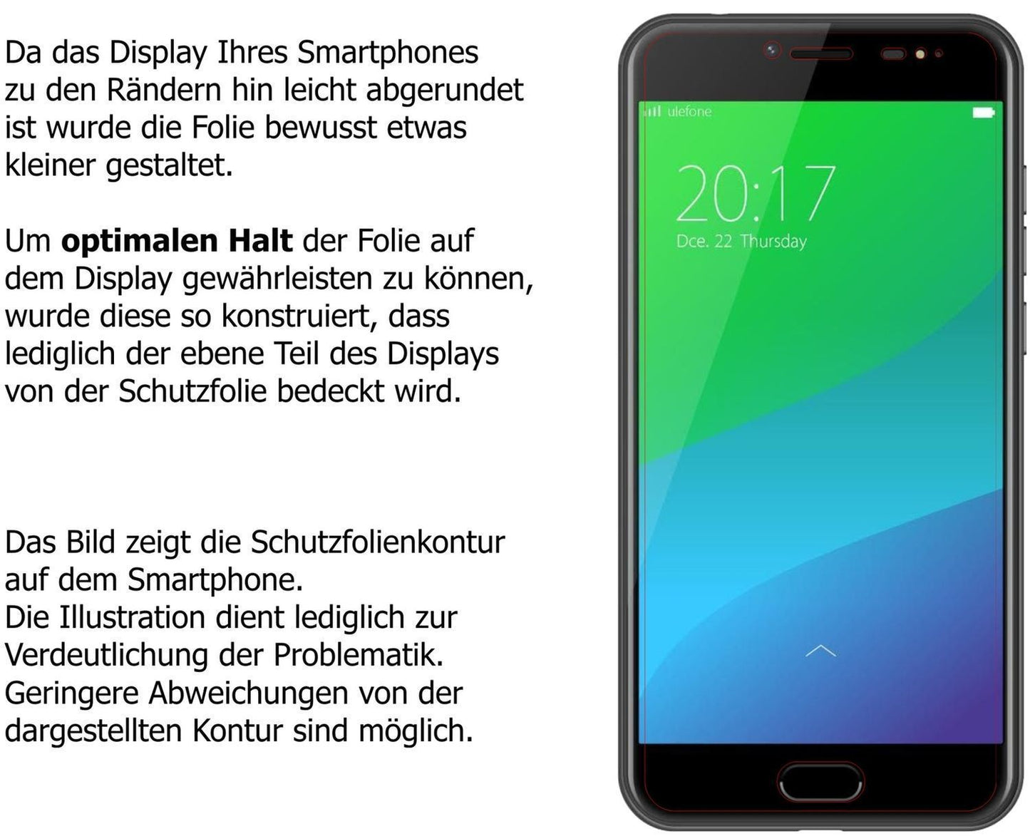 Blickschutzfolie für Ulefone Gemini Pro matt Schut (5)