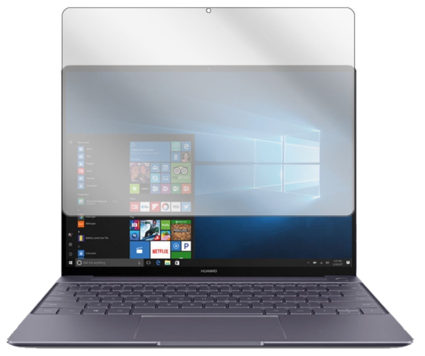 2x Schutzfolie klar für Huawei MateBook X Display- (2)