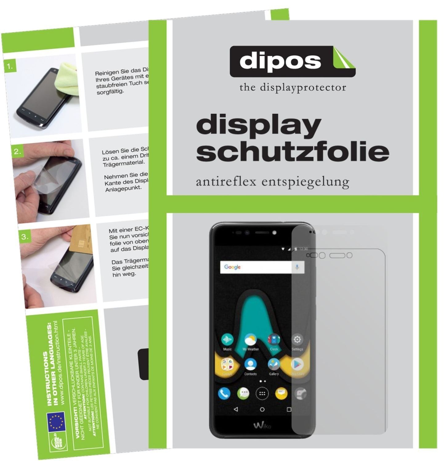 2x Schutzfolie matt für Wiko Upulse Lite Display-S (1)