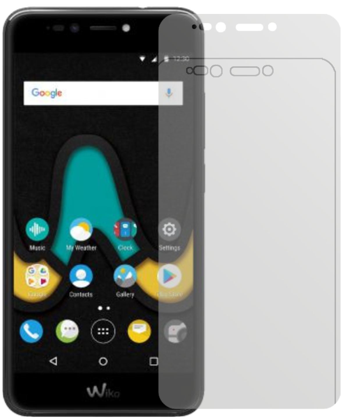2x Schutzfolie matt für Wiko Upulse Lite Display-S (2)
