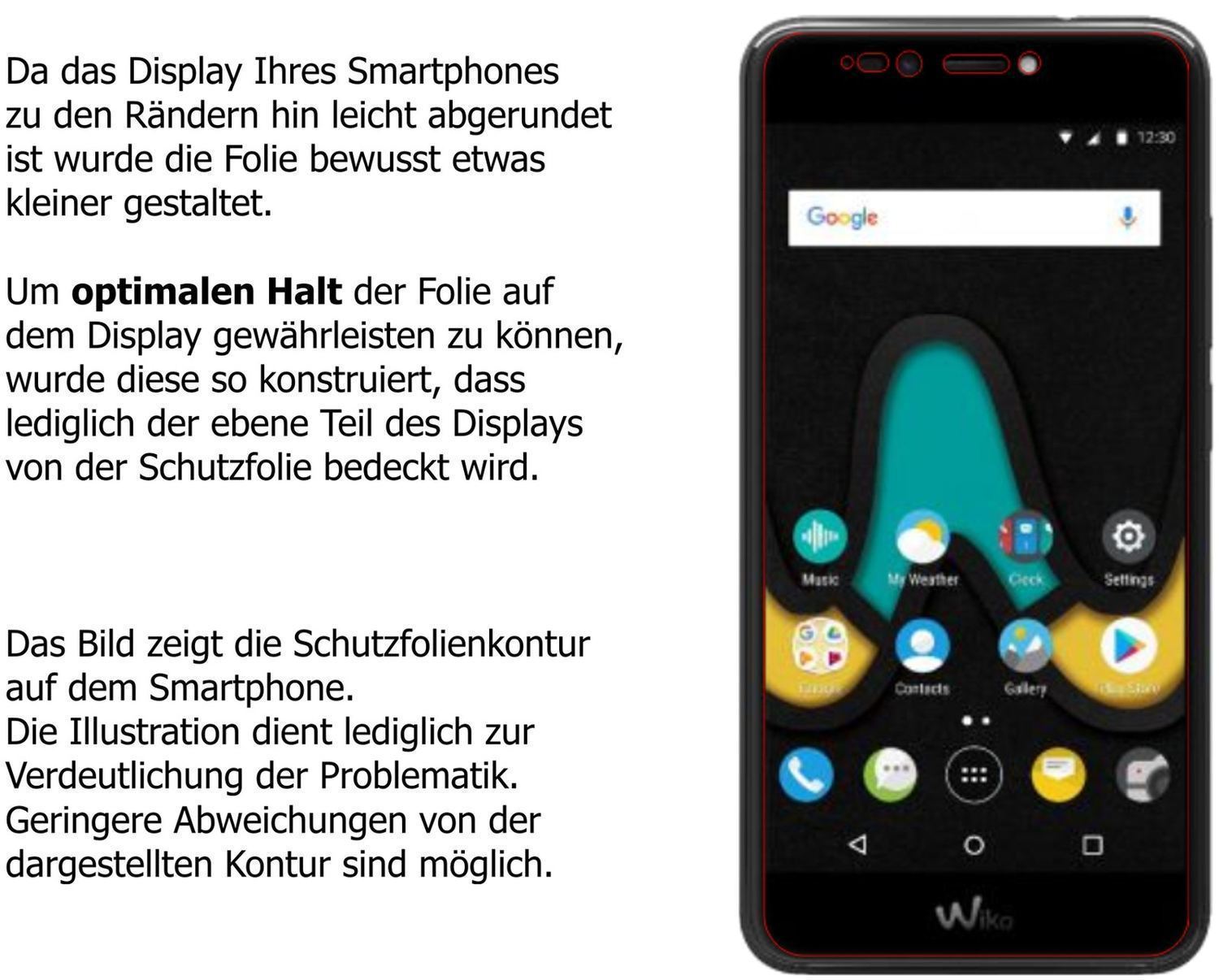 2x Schutzfolie matt für Wiko Upulse Lite Display-S (6)