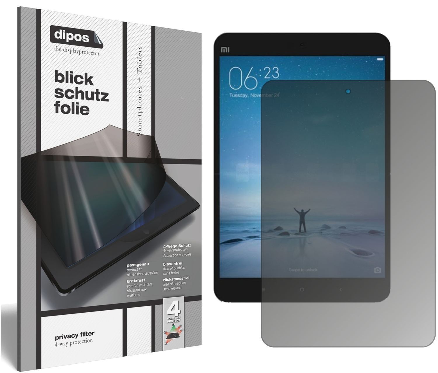Blickschutzfolie für Xiaomi Mi Pad 3 matt Schutzfo (1)