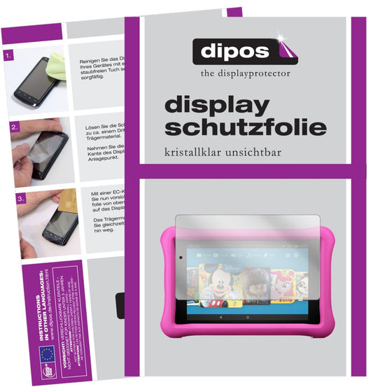 2x Schutzfolie klar für Amazon Fire HD 8 Kids Edit (1)