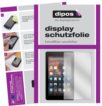 2x Schutzfolie klar für Amazon Fire HD 8 (2017) Di (1)