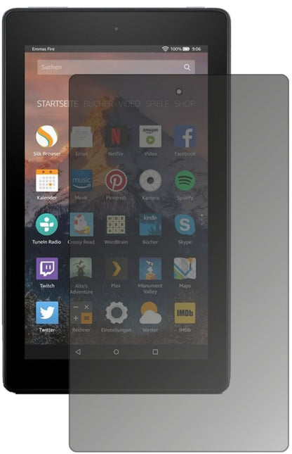 Blickschutzfolie für Amazon Fire 7 (2017) matt Sch (2)