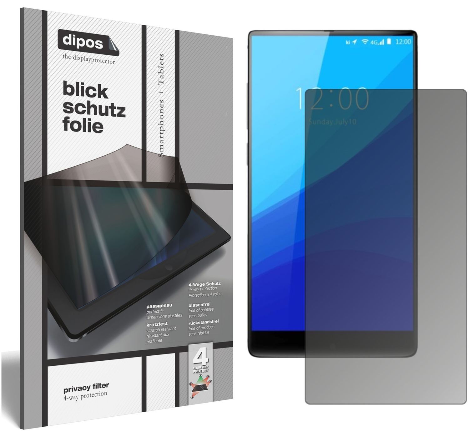 Blickschutzfolie für Umidigi Crystal matt Schutzfo (1)