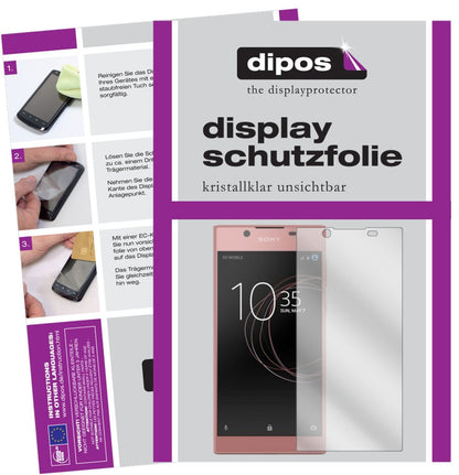 2x Schutzfolie klar für Sony Xperia L1 Display-Sch (1)
