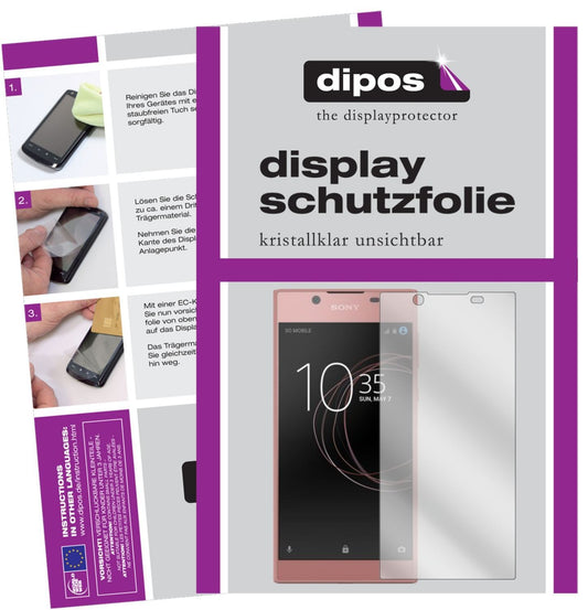 2x Schutzfolie klar für Sony Xperia L1 Display-Sch (1)