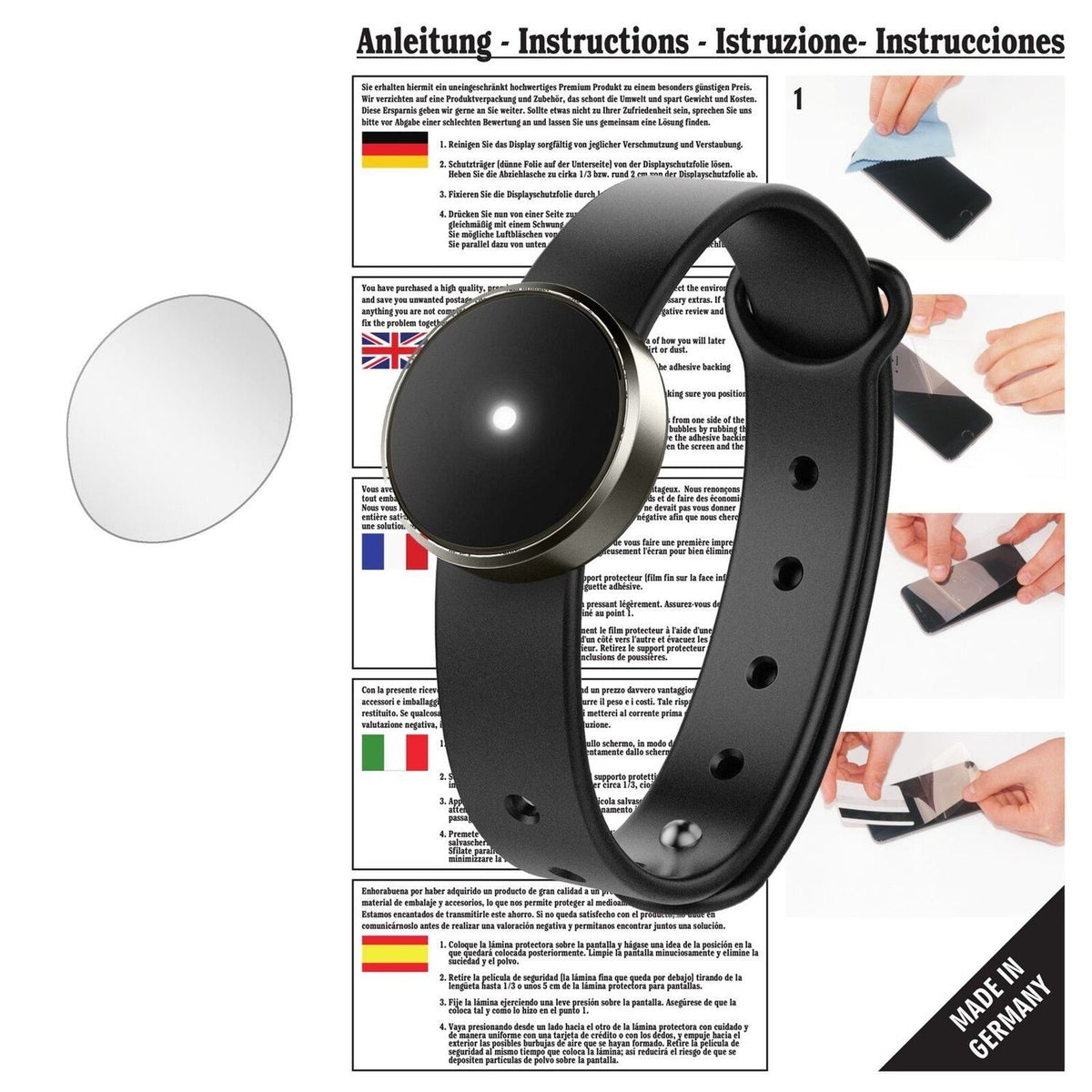 6x Schutzfolie klar für Misfit Flare Display-Schut (1)