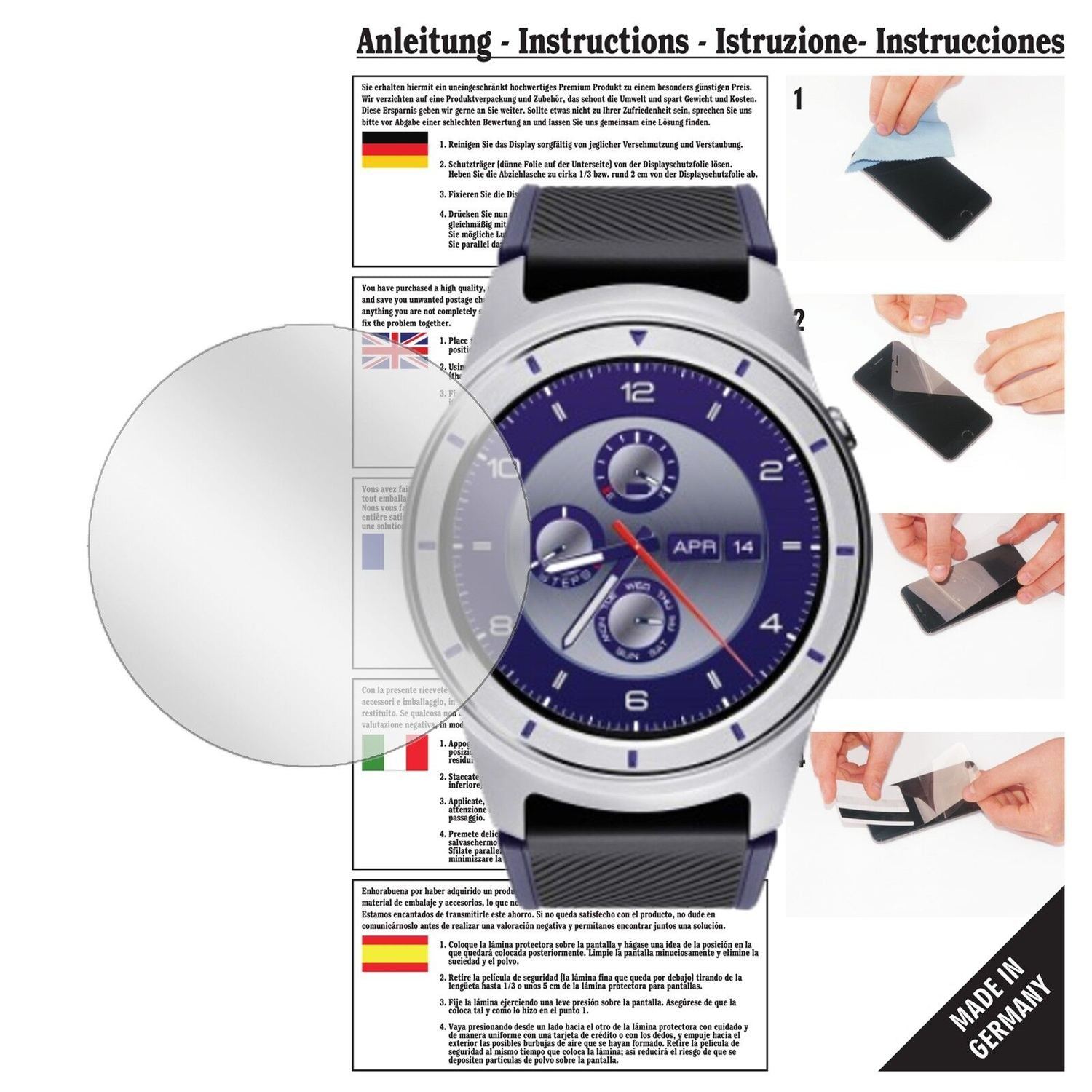 6x Schutzfolie klar für ZTE Quartz Display-Schutzf (1)