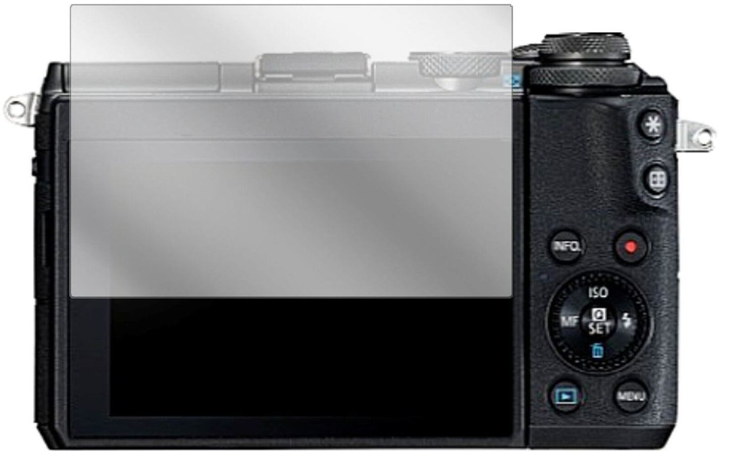 6x Schutzfolie klar für Canon EOS M6 Display-Schut (2)