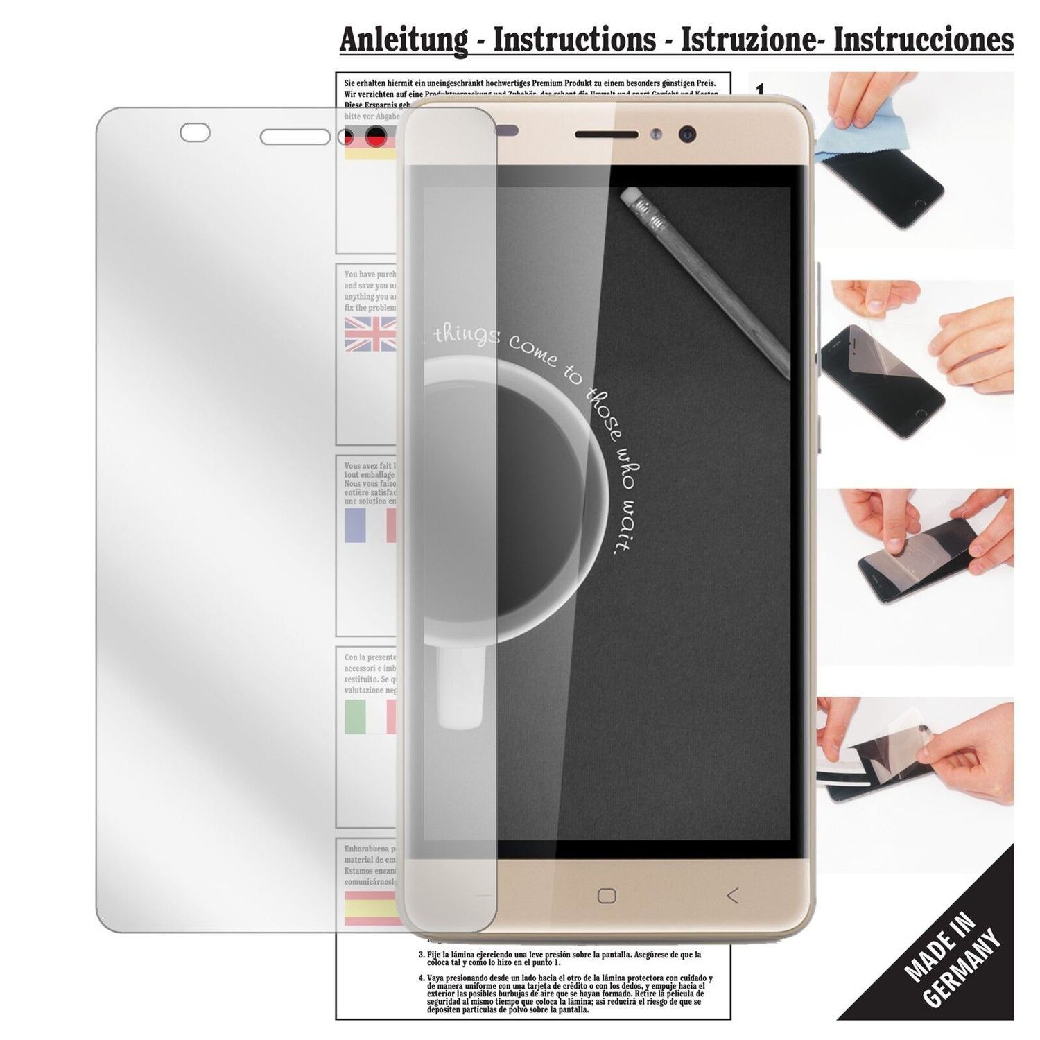 6x Schutzfolie klar für Landvo XM300 Pro Display-S (1)