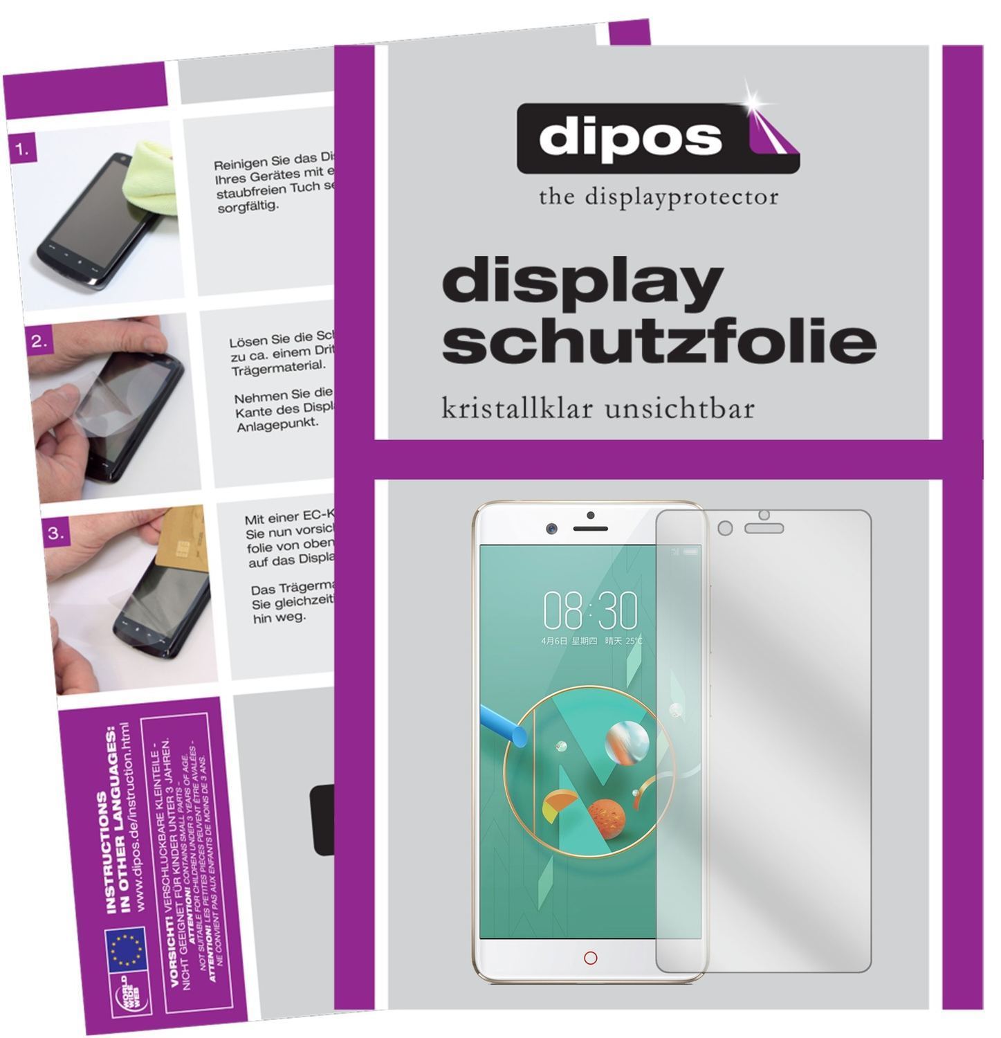 2x Schutzfolie klar für Nubia Z17 Mini Display-Sch (1)