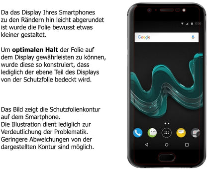 2x Schutzfolie klar für Wiko Wim Display-Schutzfol (5)