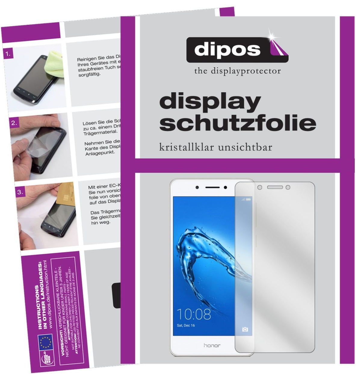 6x Schutzfolie klar für Huawei Honor 6C Display-Sc (1)