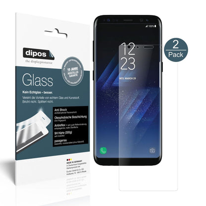 2x 9H Schutzfolie matt für Samsung Galaxy S8 Plus  (1)