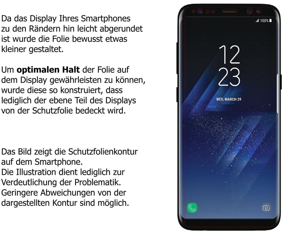 6x Schutzfolie matt für Samsung Galaxy S8 Plus Dis (6)