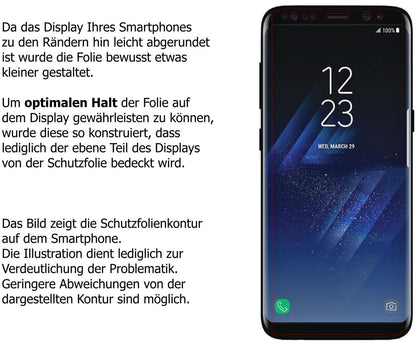 6x Schutzfolie matt für Samsung Galaxy S8 Plus Dis (6)