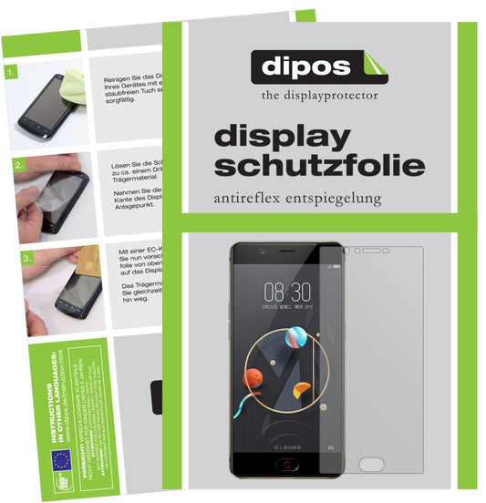 2x Schutzfolie matt für ZTE Nubia M2 Lite Display- (1)