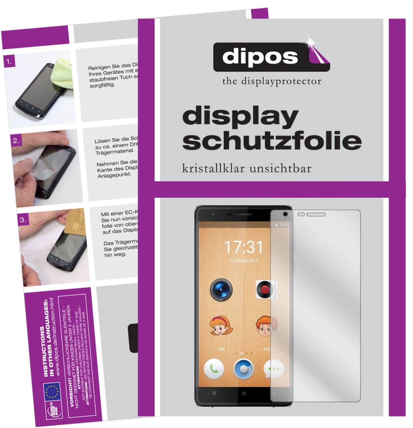 6x Schutzfolie klar für Oukitel K4000 Lite Display (1)