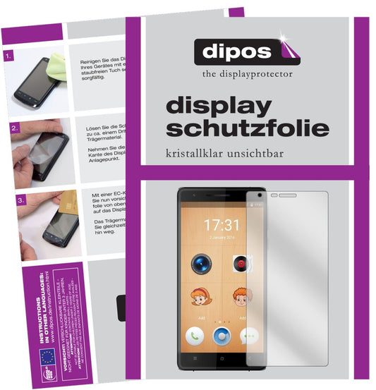 6x Schutzfolie klar für Oukitel K4000 Lite Display (1)