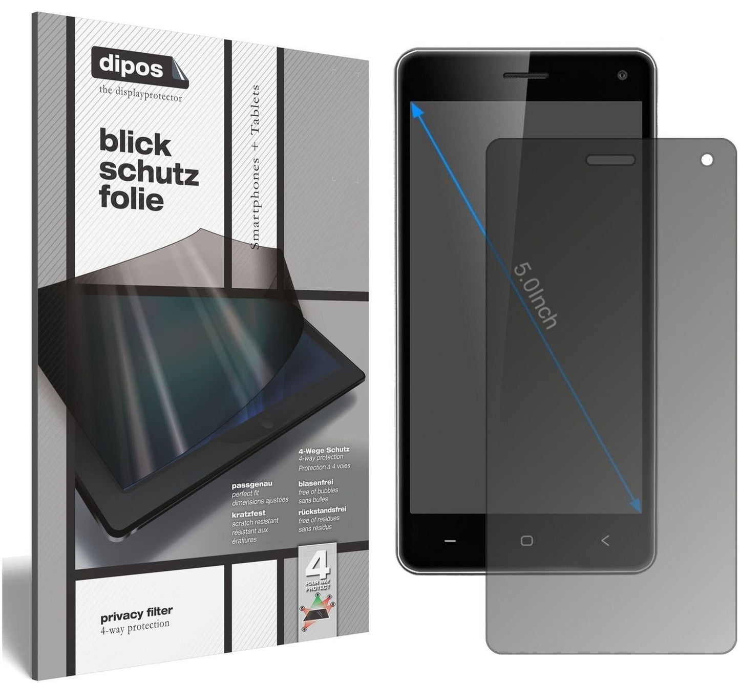 Blickschutzfolie für VKWORLD T5 matt Schutzfolie P (1)