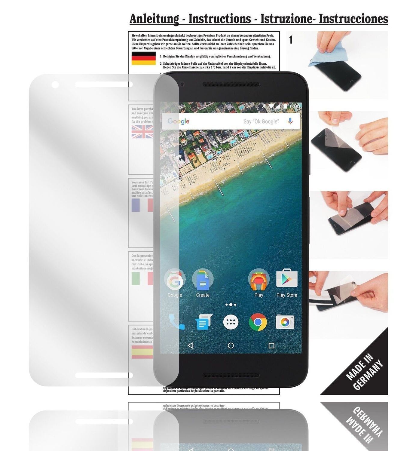 6x Schutzfolie klar für Nexus 5X Google Display-Sc (1)
