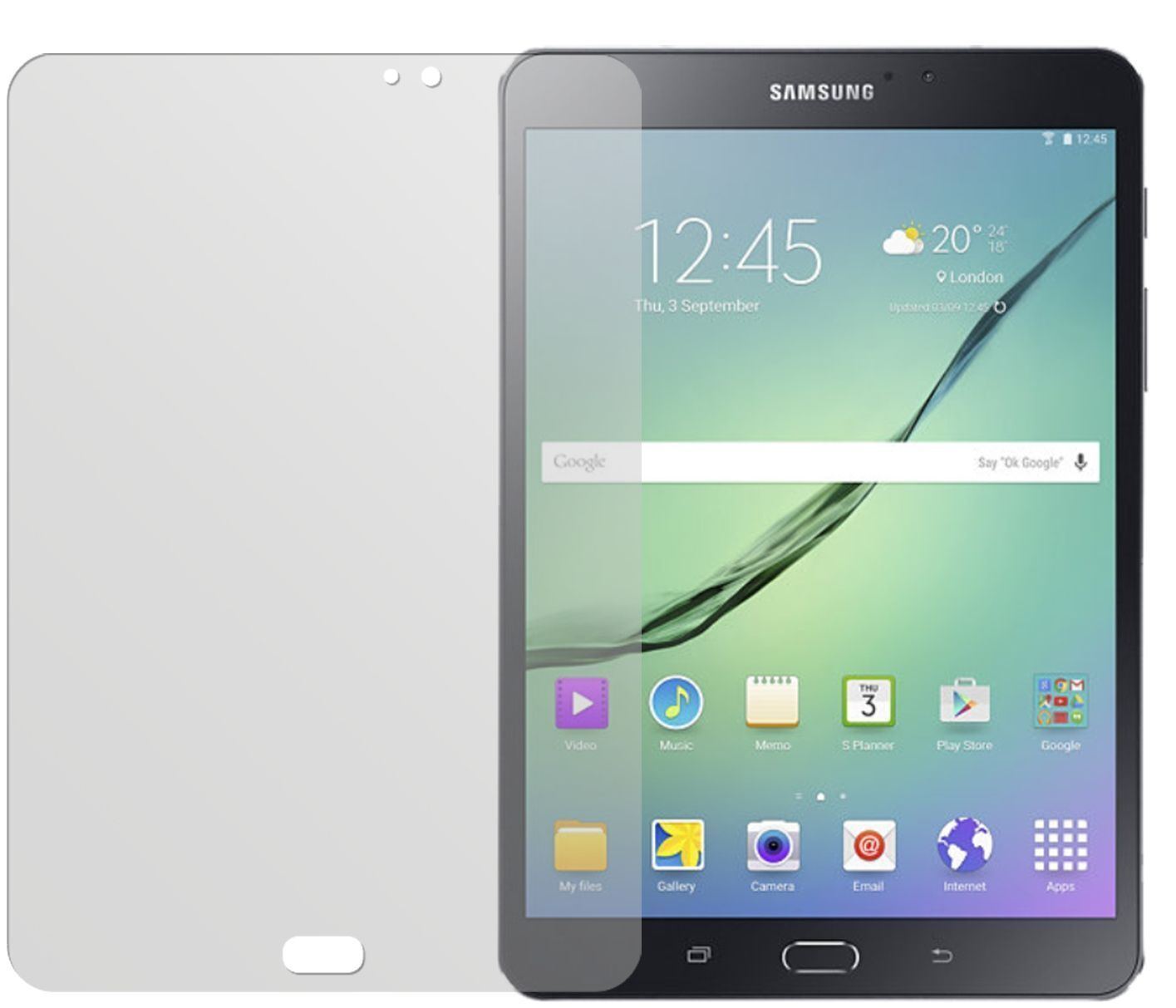 2x Schutzfolie matt für Galaxy Tab S2 8.0 WiFi Sam (2)